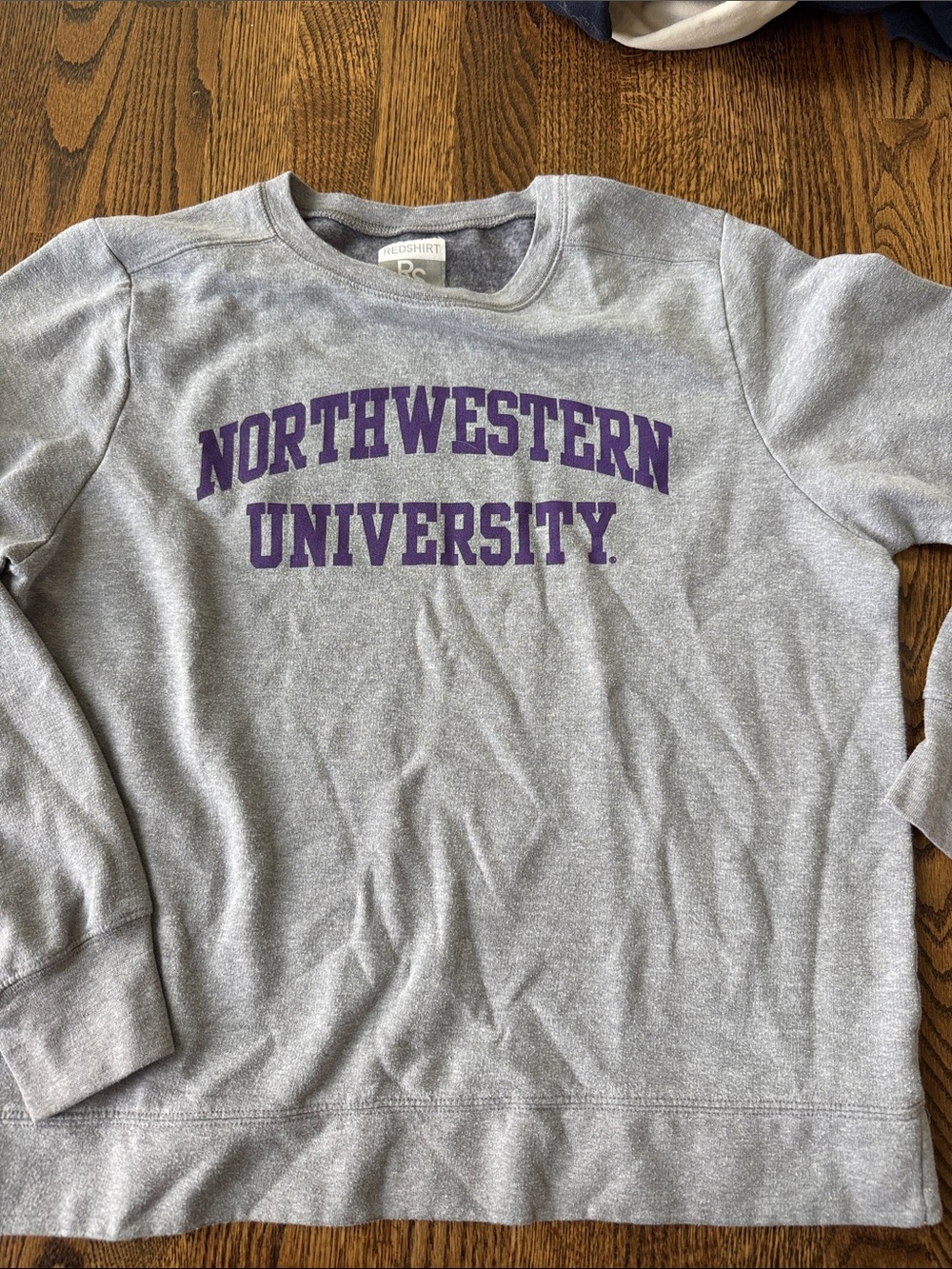 Northwestern University Gray Crew Neck Sweatshirt - Collegiate Pullover
